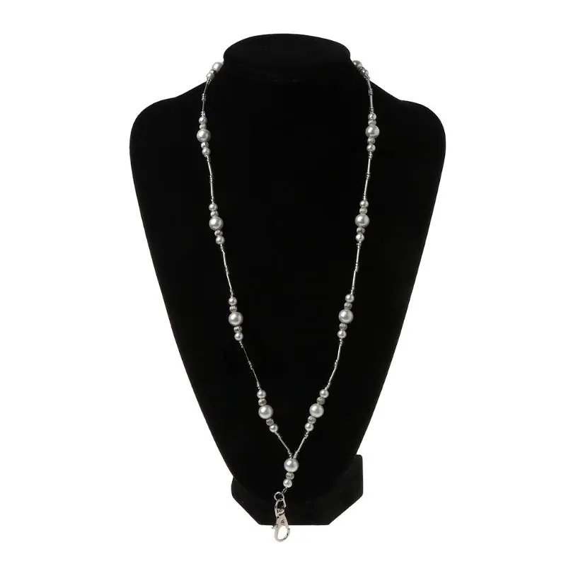 652B Hidden Hollow Beads White Pearls Beaded Lanyard ID Badge Holder Pendant Necklace
652B Hidden Hollow Beads White Pearls Beaded Lanyard ID Badge Holder Pendant Necklace