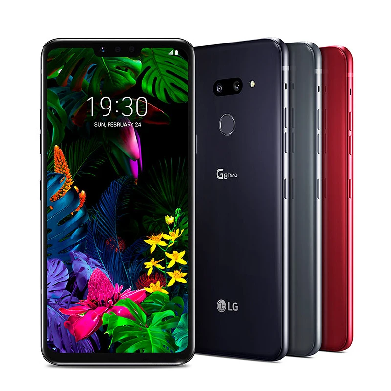 Восстановленный разблокированный Оригинальный сотовый телефон LG G8 ThinQ 6G + 128 Гб