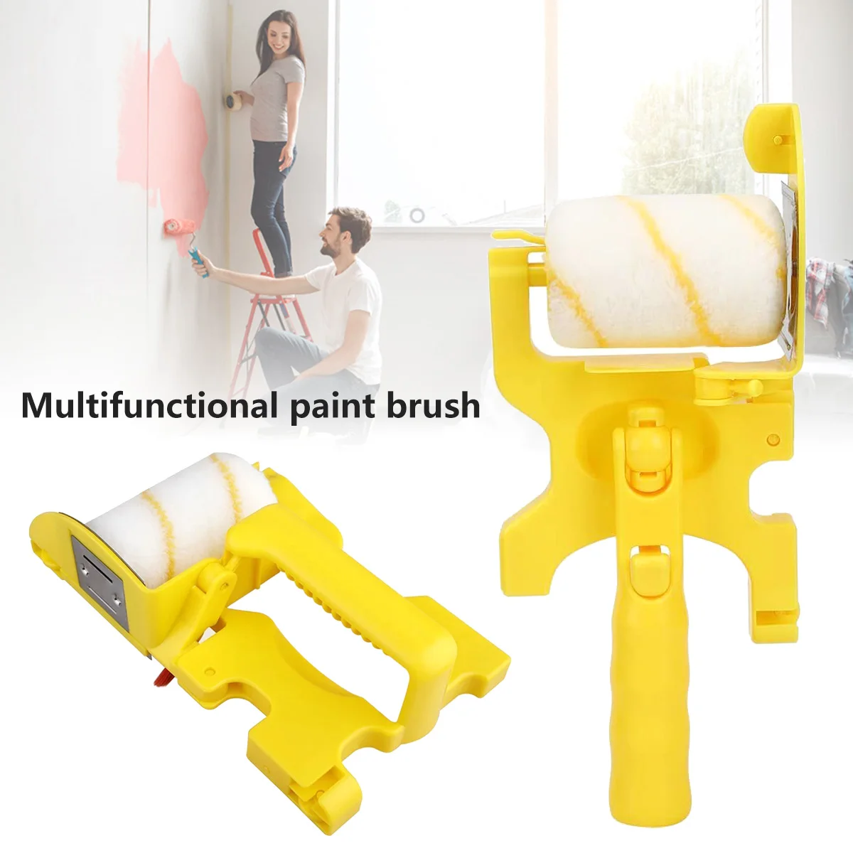 Clean Cut Paint Roller 2-Pack Replacement Paint Edger with Brush Tool Multifunctional for Home Wall Ceilings Wall Painting Set
Clean Cut Paint Roller 2-Pack Replacement Paint Edger with Brush Tool Multifunctional for Home Wall Ceilings Wall Painting Set