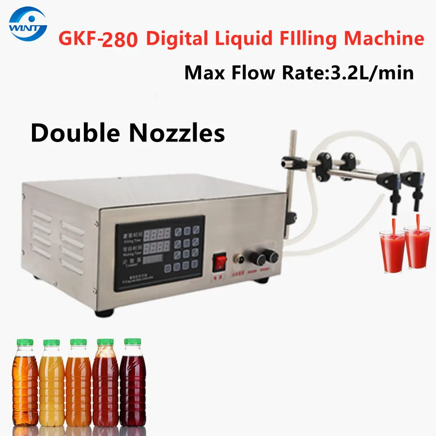 Smalll Digital Diaphragm pump Control Liquid Filling Machine Quantitative 5-3500ml Bottle Pedal Filler For essential Oil GFK-280
Smalll Digital Diaphragm pump Control Liquid Filling Machine Quantitative 5-3500ml Bottle Pedal Filler For essential Oil GFK-280