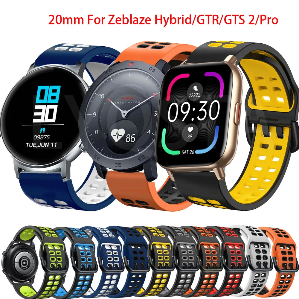 New20mm Silicone Watch Band for Zeblaze Hybrid/GTR Soft Sport Strap for Zeblaze GTS/GTS 2 Pro Watchband Bracelet Quickly Install
New20mm Silicone Watch Band for Zeblaze Hybrid/GTR Soft Sport Strap for Zeblaze GTS/GTS 2 Pro Watchband Bracelet Quickly Install