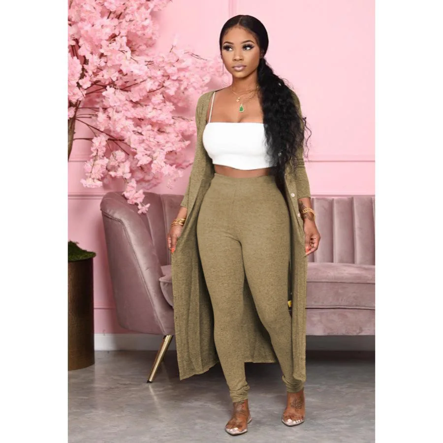 2020 Autumn Newest Lady Solid Two Piece Sets Female's V-neck Full Sleeve Single-breasted Cardigan Skinny Leggings Sets
2020 Autumn Newest Lady Solid Two Piece Sets Female's V-neck Full Sleeve Single-breasted Cardigan Skinny Leggings Sets