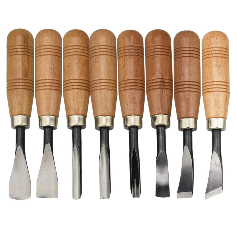 8Pc Woodcut Knife Wood Carving Chisel Set Chip Detail Carving Chisels Kit Rust-Proof Wood Carpenter Hand Tools Working
8Pc Woodcut Knife Wood Carving Chisel Set Chip Detail Carving Chisels Kit Rust-Proof Wood Carpenter Hand Tools Working