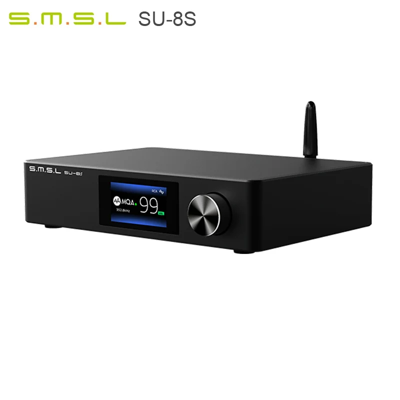 Микросхема SMSL SU-8S USB DAC XMOS ES9068AS D/A поддерживает декодирование звука MQA DSD512 PCM 32 бит/768