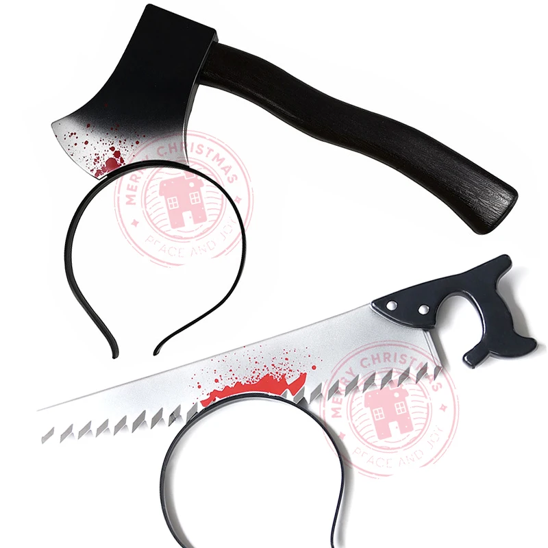 New Halloween Horror Wear Head Knife Scissors Syringe Terrorist Hairband Cosplay Fancy Dress Party Costume Trick Toy Spoof Props
New Halloween Horror Wear Head Knife Scissors Syringe Terrorist Hairband Cosplay Fancy Dress Party Costume Trick Toy Spoof Props