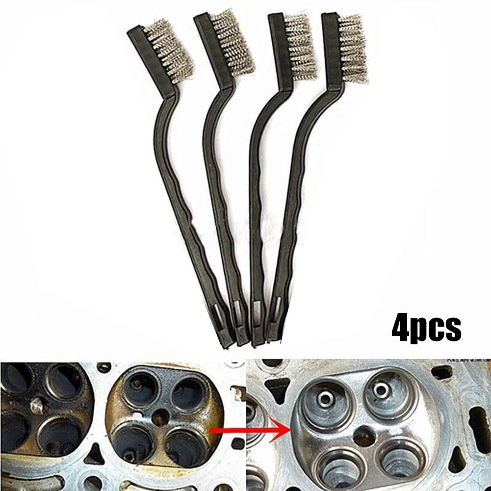 4 Pcs Stainless Steel Wire Brush Tooth Brushes Rust Scrub Remove Cleaning Tools Accessories
4 Pcs Stainless Steel Wire Brush Tooth Brushes Rust Scrub Remove Cleaning Tools Accessories
