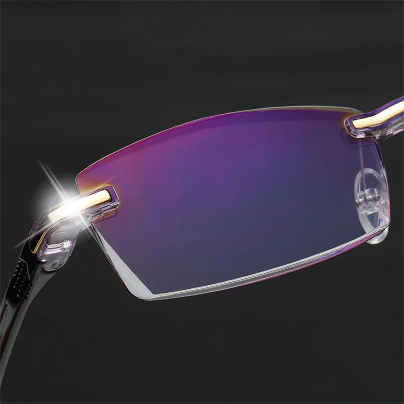 Anti Blue Light Blocking Rimless Reading Glasses Women Men Square Frameless Presbyopic Glasses Diopters Eyewear 1.0 1.5 2 2.5 4
Anti Blue Light Blocking Rimless Reading Glasses Women Men Square Frameless Presbyopic Glasses Diopters Eyewear 1.0 1.5 2 2.5 4