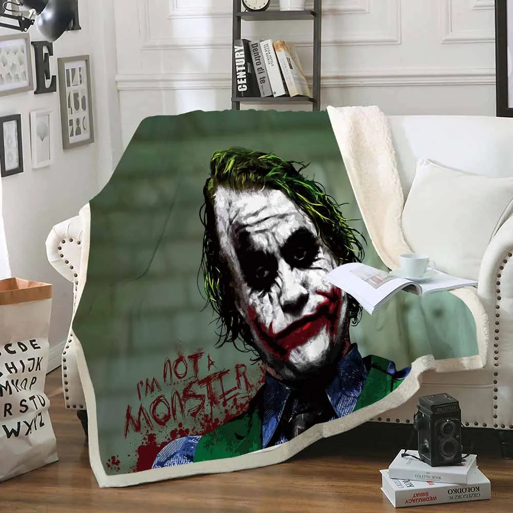 Clown Sherpa Blanket Terror Funny Movie Fleece Blanket 3D Print For Bedroom Throw Blanket For Kids Adults Nap Office Blanket
Clown Sherpa Blanket Terror Funny Movie Fleece Blanket 3D Print For Bedroom Throw Blanket For Kids Adults Nap Office Blanket
