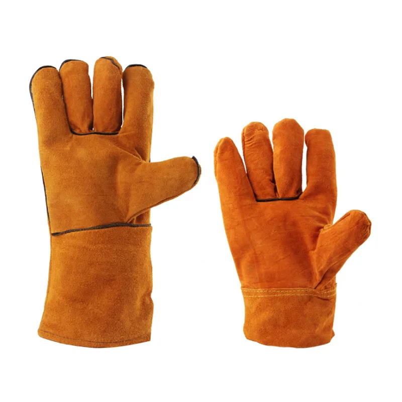 Welding gloves with heat-resistant short section leather for electric welders, scald and wear-resistant cowhide welding
Welding gloves with heat-resistant short section leather for electric welders, scald and wear-resistant cowhide welding