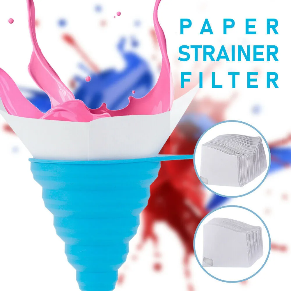 50Pcs Disposable Filters Purifying Cup Nylon Conical Paper Paint Strainers Nylon Mesh Uniform Filtration For Car Paint
50Pcs Disposable Filters Purifying Cup Nylon Conical Paper Paint Strainers Nylon Mesh Uniform Filtration For Car Paint