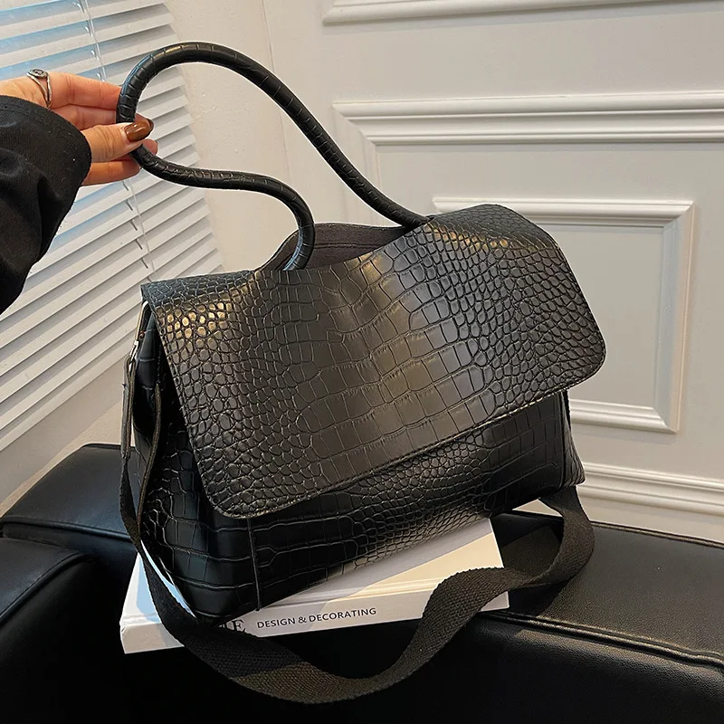 Designer Crocodile Pattern Handbag For Women Large Capacity Shoulder Messenger Bag 2022 Female Retro Commute PU Leather Tote Bag
Designer Crocodile Pattern Handbag For Women Large Capacity Shoulder Messenger Bag 2022 Female Retro Commute PU Leather Tote Bag