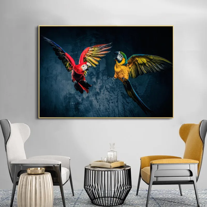 Beautiful Parrots Posters and Prints Wall Art Canvas Painting Wall Animal Art Pictures for Living Room Cuadros Decor No Frame
Beautiful Parrots Posters and Prints Wall Art Canvas Painting Wall Animal Art Pictures for Living Room Cuadros Decor No Frame