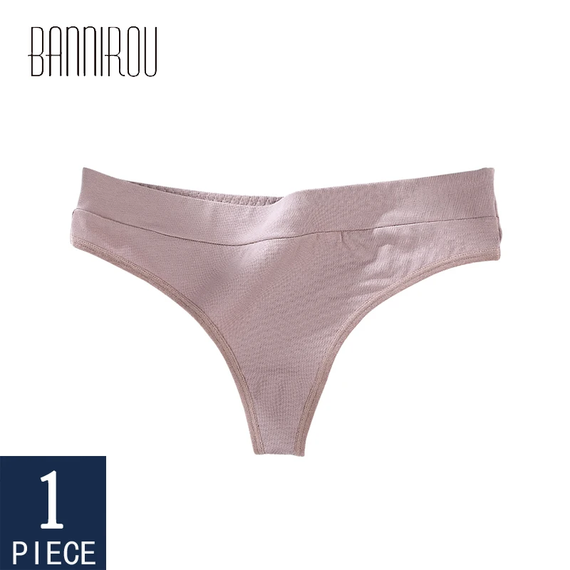 BANNIROU Cotton Thongs Underwear Woman Lingerie High Quality Soft Female Panties T-back G-string Underwear For Woman New 1 Pcs
BANNIROU Cotton Thongs Underwear Woman Lingerie High Quality Soft Female Panties T-back G-string Underwear For Woman New 1 Pcs
