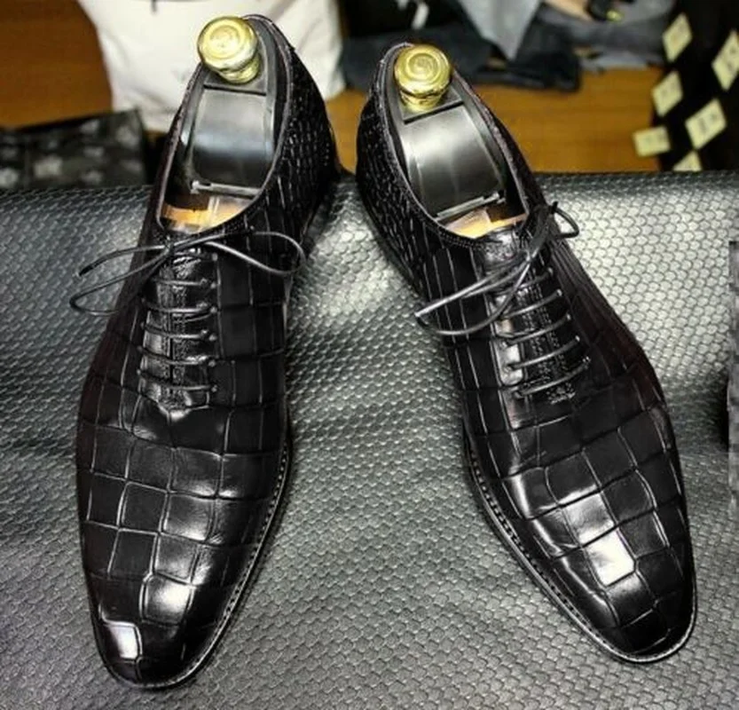 Men's Handmade Crocodile Pattern PU Leather Dress Shoes Classic Fashion Comfortable Casual Shoes Versatile Everyday HL147
Men's Handmade Crocodile Pattern PU Leather Dress Shoes Classic Fashion Comfortable Casual Shoes Versatile Everyday HL147