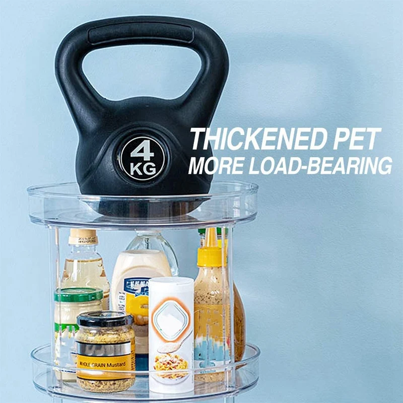 Rotatable Cabinet Storage Rack, Multi-Functional Double-Layer Cabinet Storage Rack, Spice Container, Cosmetic Jar
Rotatable Cabinet Storage Rack, Multi-Functional Double-Layer Cabinet Storage Rack, Spice Container, Cosmetic Jar