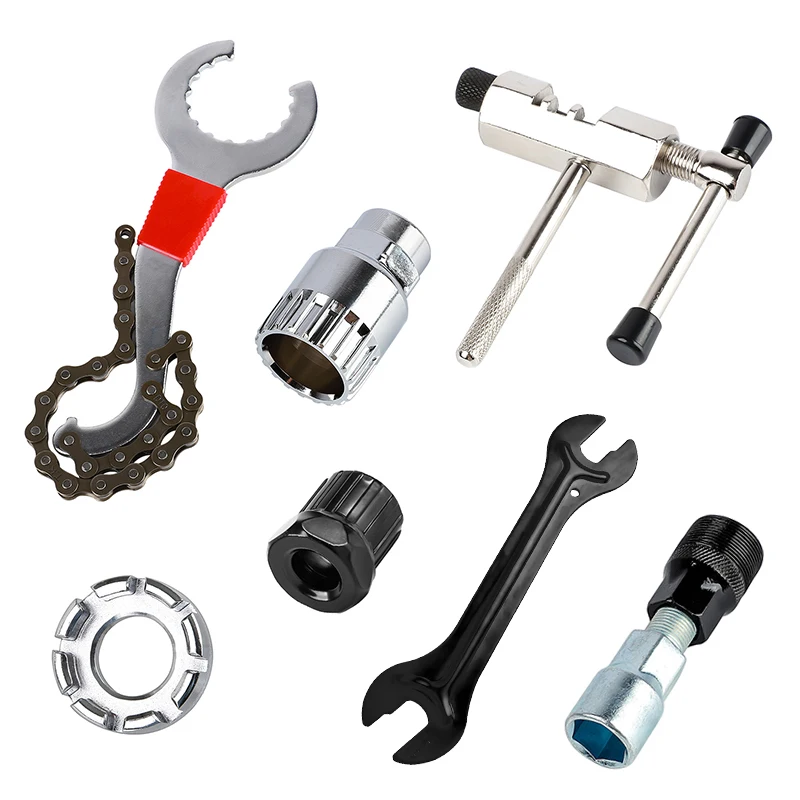 Bicycle Tools Kit Crank Puller Chain Splitter Cutter Breaker Flywheel Remover Bike Wheel Hub Spoke Wrench MTB Repair Accessories
Bicycle Tools Kit Crank Puller Chain Splitter Cutter Breaker Flywheel Remover Bike Wheel Hub Spoke Wrench MTB Repair Accessories