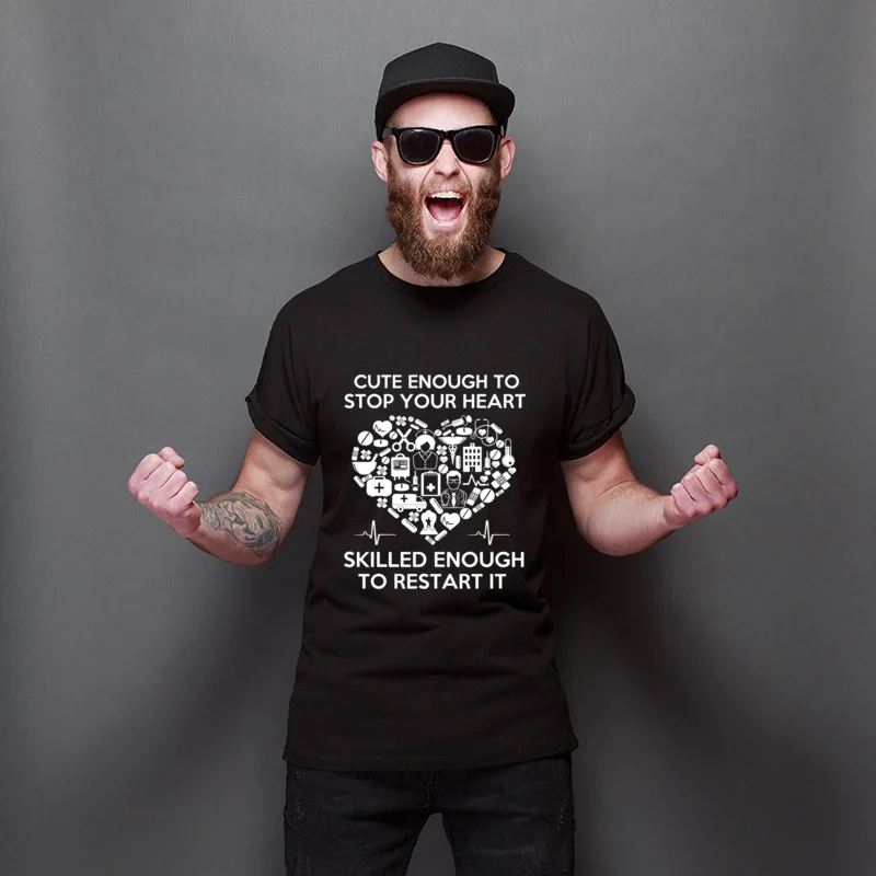 New Coming Cute Enough To Stop Your Heart Youth 100% Cotton T-Shirt Autumn Graphic Tops Shirt Unique O-Neck Tee-Shirts For Men
New Coming Cute Enough To Stop Your Heart Youth 100% Cotton T-Shirt Autumn Graphic Tops Shirt Unique O-Neck Tee-Shirts For Men