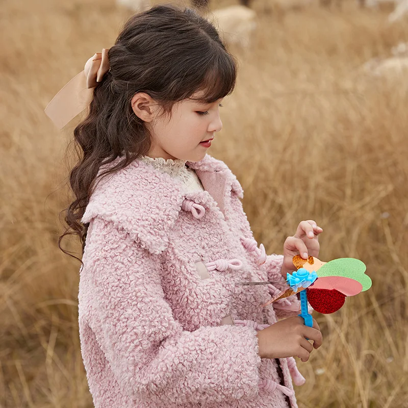 Женская модная куртка с длинным рукавом, осень и зима, новый стиль, корейская детская одежда, Западная овечья шерсть
Женская модная куртка с длинным рукавом, осень и зима, новый стиль, корейская детская одежда, Западная овечья шерсть