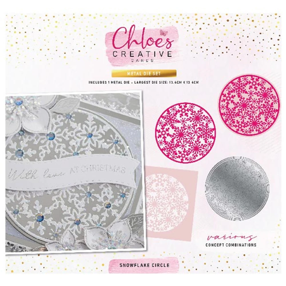 Hot Sale Snowflake Circle Metal Cutting Dies Diy Make Scrapbook Embossed Paper Card Album Craft Template New for 2021 Arrive
Hot Sale Snowflake Circle Metal Cutting Dies Diy Make Scrapbook Embossed Paper Card Album Craft Template New for 2021 Arrive