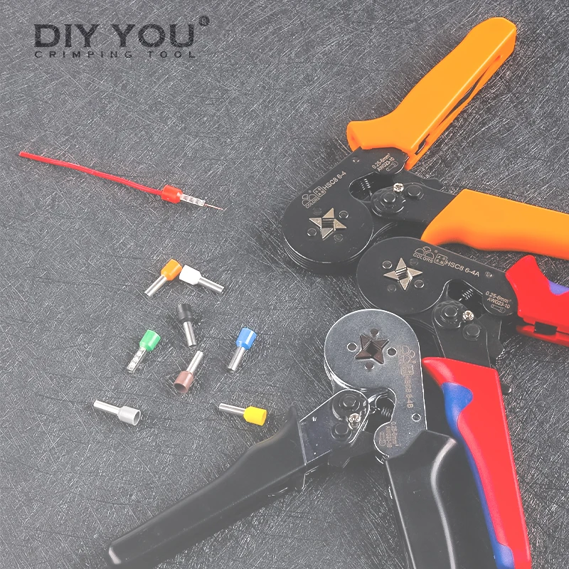 HSC8 6-4 Square Tubular Terminal Crimping Tool Mini Electrical Pliers Hand Tools 0.25-6.0mm2 23-10AWG High Precision Pliers Set
HSC8 6-4 Square Tubular Terminal Crimping Tool Mini Electrical Pliers Hand Tools 0.25-6.0mm2 23-10AWG High Precision Pliers Set
