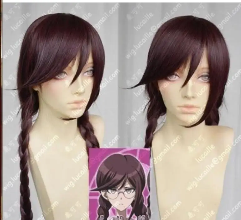 Парик Danganronpa Fukawa Touko фиолетовый Плетеный Косплей вечерние парики из аниме |