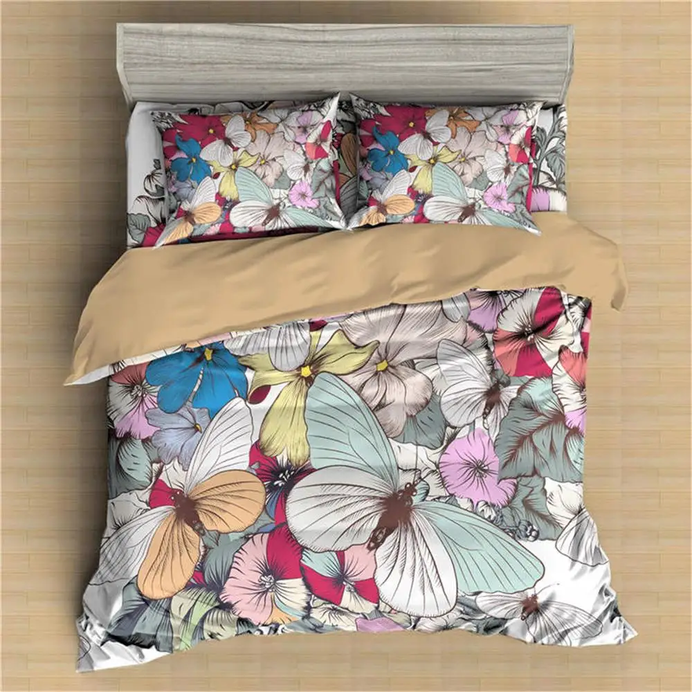 Boniu 3D Butterfly Printed Pillow Bedding Set Home Textile Comforter Queen King Size Duvet Cover Set With Pillowcase Bedclothes 
Boniu 3D Butterfly Printed Pillow Bedding Set Home Textile Comforter Queen King Size Duvet Cover Set With Pillowcase Bedclothes