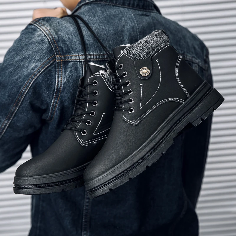 Vintage Man Boots Men Black Casual Shoes Causal For Mens Hot Sale Sports Botas Leather Zapatos Casuales Para Hombre
Vintage Man Boots Men Black Casual Shoes Causal For Mens Hot Sale Sports Botas Leather Zapatos Casuales Para Hombre
