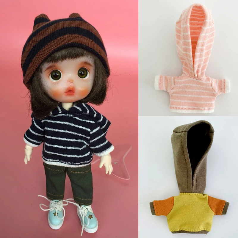 1 pcs bjd clothes ob11 baby clothes for 1/12 bjd, GSC body, Yoshino, molly, PD9 hooded long-sleeved sweater doll accessories
1 pcs bjd clothes ob11 baby clothes for 1/12 bjd, GSC body, Yoshino, molly, PD9 hooded long-sleeved sweater doll accessories