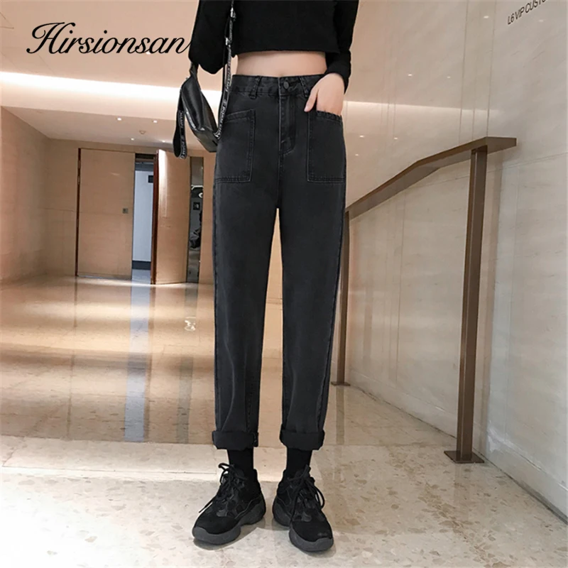 Hirsionsan 2020 Spring Cotton Jeans Women Vintage Straight Ankle Length Pants Korean High Waist Denim Pants Loose Trousers Women
Hirsionsan 2020 Spring Cotton Jeans Women Vintage Straight Ankle Length Pants Korean High Waist Denim Pants Loose Trousers Women