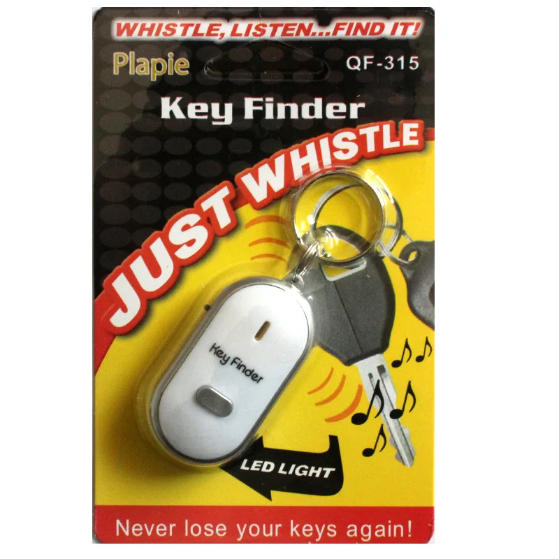 Outdoor Keychain Anti-lost Device Finder LED Lamp Locator Find Lost Keys Chain Whistle Sound Control 1000 Hz It Sounds/Flash
Outdoor Keychain Anti-lost Device Finder LED Lamp Locator Find Lost Keys Chain Whistle Sound Control 1000 Hz It Sounds/Flash