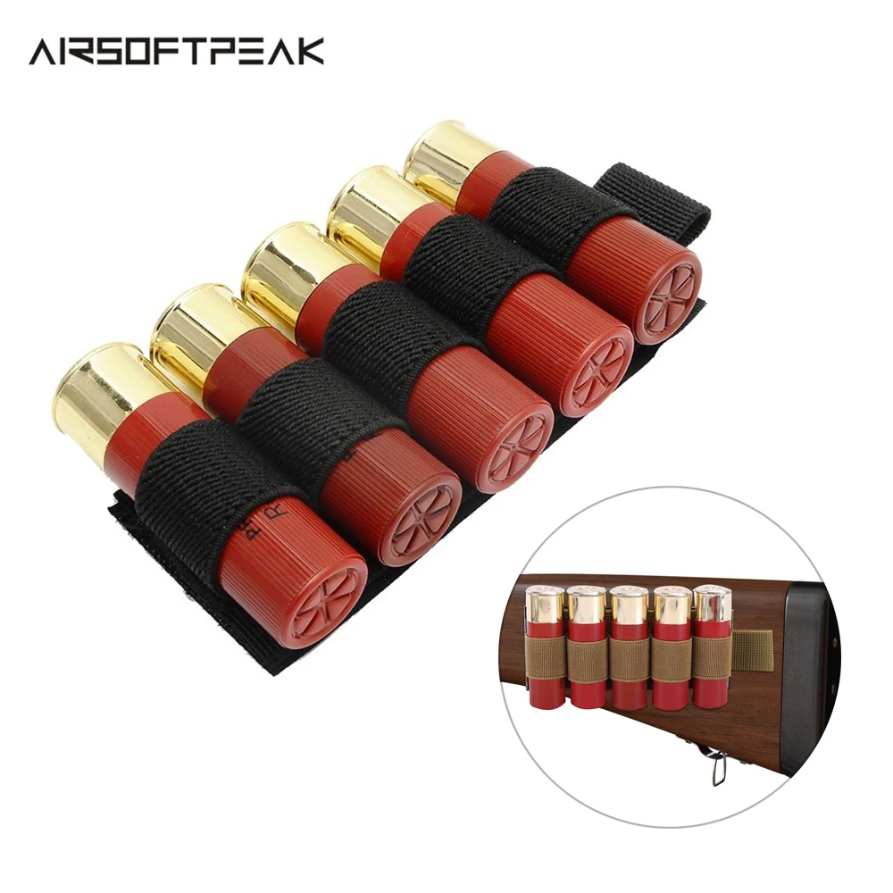 5 Rounds Shotgun Shell Holder 12 20 GA Ammo Carrier Holster Adhesive Buttstock Holder Airsoft Rifle Shotgun Bullet Cartridge
5 Rounds Shotgun Shell Holder 12 20 GA Ammo Carrier Holster Adhesive Buttstock Holder Airsoft Rifle Shotgun Bullet Cartridge