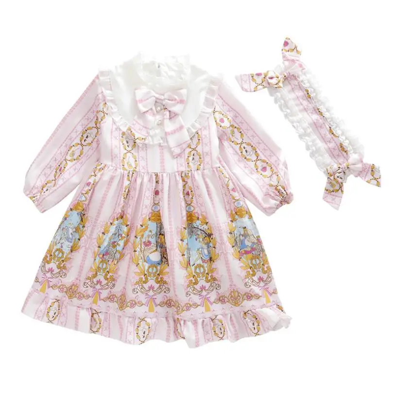 With Headband Sweet Lolita Spain Girl Princess Dress Anime Cosplay Costume Children Birthday Halloween JSK Dress For Girls Y2810
With Headband Sweet Lolita Spain Girl Princess Dress Anime Cosplay Costume Children Birthday Halloween JSK Dress For Girls Y2810