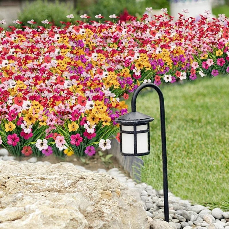 Outdoor Artificial Flowers 12Bundles Fake Flowers Yellow No Fade Plastic Plants for Garden Porch Window Lawn Decoration
Outdoor Artificial Flowers 12Bundles Fake Flowers Yellow No Fade Plastic Plants for Garden Porch Window Lawn Decoration