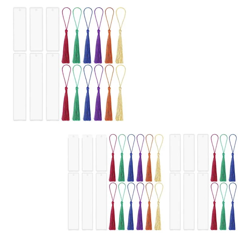 DIY Bookmark Resin Mold Rectangle Bookmark Silicone Molds With 6 Pieces Colorful Tassels For Jewelry DIY Craft 
DIY Bookmark Resin Mold Rectangle Bookmark Silicone Molds With 6 Pieces Colorful Tassels For Jewelry DIY Craft