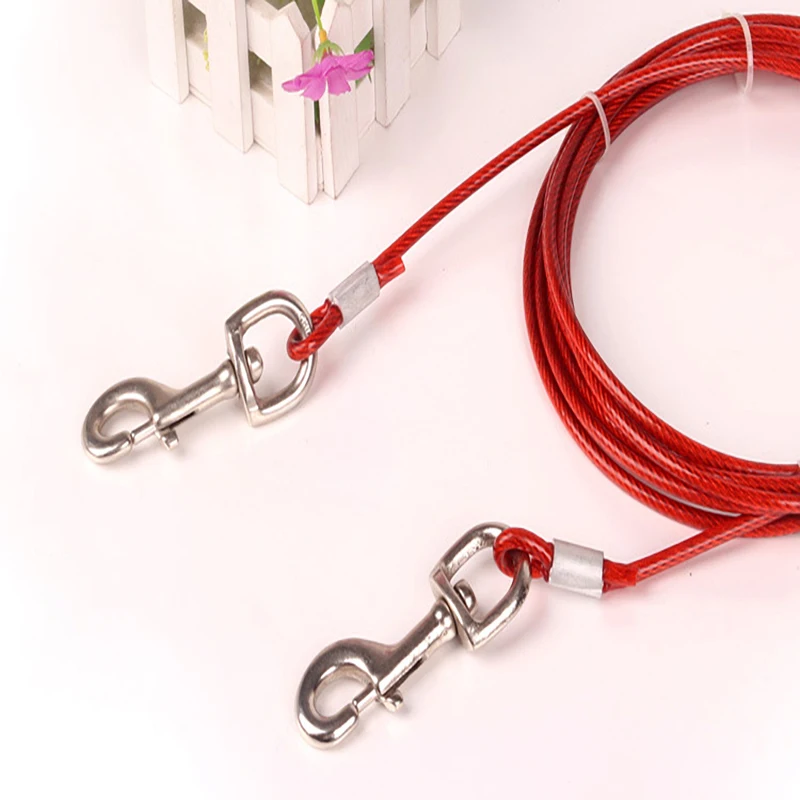 Steel Wire Pet Leashes 3M5M10M Anti-Bite Metal Dog Chain For Two Dogs Small Medium Large Outdoor Picnic Camping Walking
Steel Wire Pet Leashes 3M5M10M Anti-Bite Metal Dog Chain For Two Dogs Small Medium Large Outdoor Picnic Camping Walking