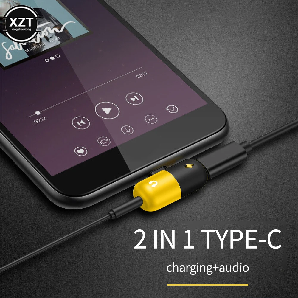 Адаптер USB Type-c на 3 5 мм для Xiaomi iphone 11 Sumsang 2 в 1 Mini Capsule | Мобильные телефоны и