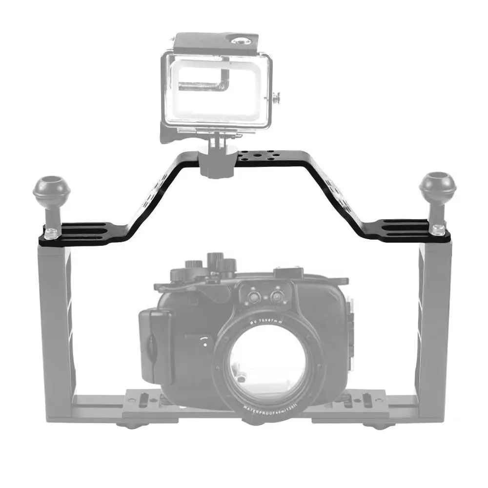 Stabilizer Dive Tray Mount Accessories Dual Handle Stabilizer Mount, Manual Expansion Mount System for GoPro D Camera
Stabilizer Dive Tray Mount Accessories Dual Handle Stabilizer Mount, Manual Expansion Mount System for GoPro D Camera