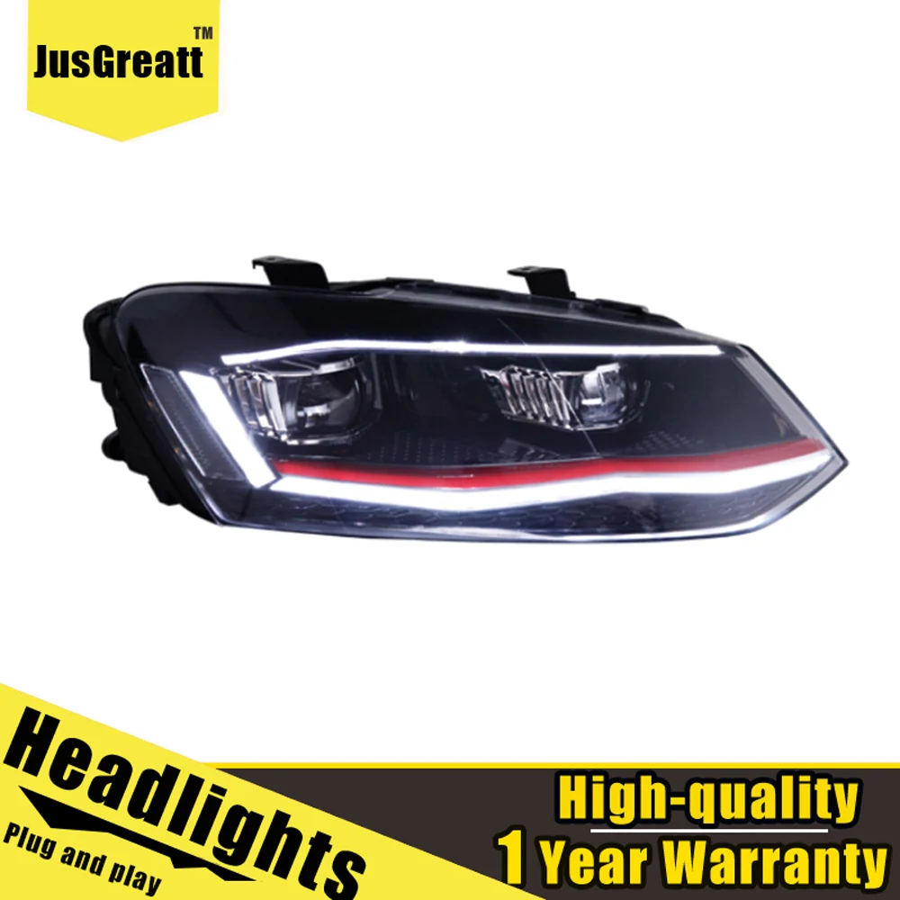 A Pair For VW polo Headlights 11-18 polo LED Head Lamps All LED light Source Daytime Running Lights Dynamic Turn
A Pair For VW polo Headlights 11-18 polo LED Head Lamps All LED light Source Daytime Running Lights Dynamic Turn