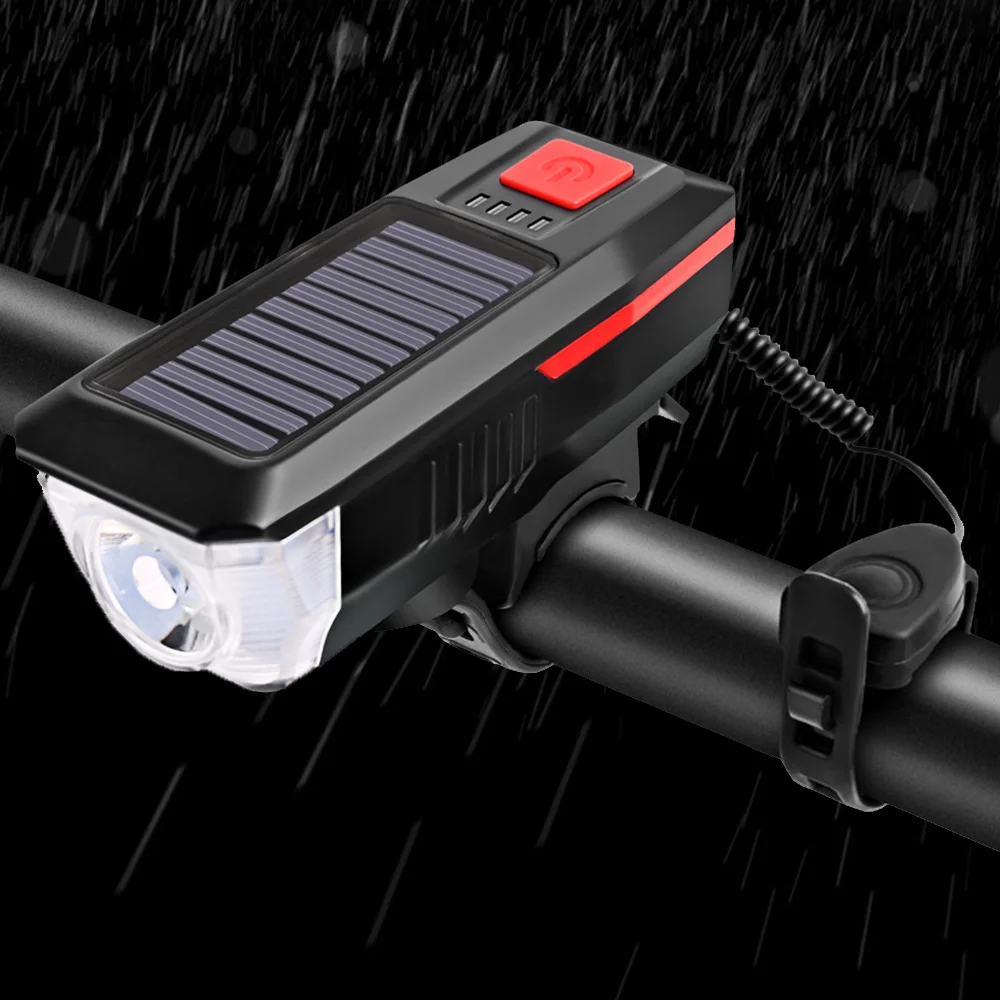 Solar Bicycle Horn Light Usb Rechargeable Bike Front Light Led Road Mountain Waterproof Bell Headlight Bicycle Lamp
Solar Bicycle Horn Light Usb Rechargeable Bike Front Light Led Road Mountain Waterproof Bell Headlight Bicycle Lamp