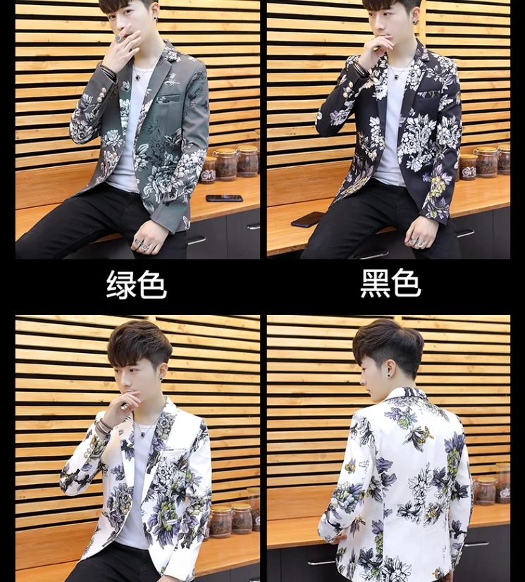 Men's Blazers and Suit Jackets Letter print Costumes Dress Blazer Men Slim fit Blue Red Black White
Men's Blazers and Suit Jackets Letter print Costumes Dress Blazer Men Slim fit Blue Red Black White