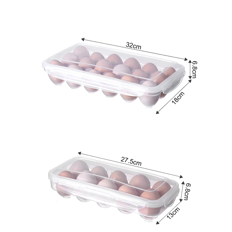 2Pcs Egg Storage Box Egg Tray with Lid Kitchen Refrigerator Egg Box Egg Drop Rack Egg Storage Boxes Fridge Egg Organizer
2Pcs Egg Storage Box Egg Tray with Lid Kitchen Refrigerator Egg Box Egg Drop Rack Egg Storage Boxes Fridge Egg Organizer