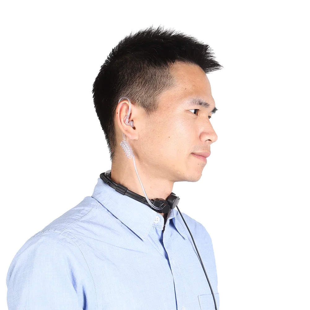 Plastic Eaphone Throat Microphone PTT Headset 150cm Winding Line Widely Compatible Earpiece for Motorola GP88 Walkie Talkie
Plastic Eaphone Throat Microphone PTT Headset 150cm Winding Line Widely Compatible Earpiece for Motorola GP88 Walkie Talkie