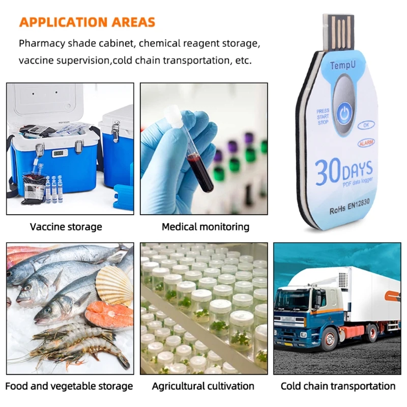 Temperature Recorder PDF Report Temperature Logger Temperature Data Logger 10000 Points 30/60/90 Days Cold Chains
Temperature Recorder PDF Report Temperature Logger Temperature Data Logger 10000 Points 30/60/90 Days Cold Chains