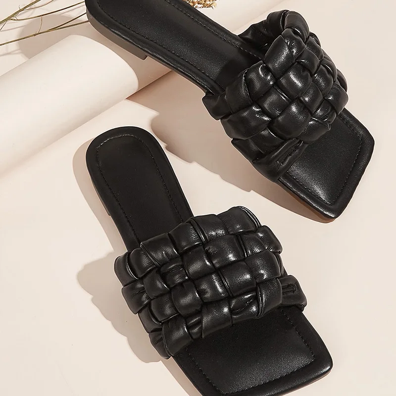 2021 Fashion Female Slippers Women Flat Weave Slides Sandal Ladies House Outdoor Beach Lady Shoes Woman Home Slippers Flip Flops
2021 Fashion Female Slippers Women Flat Weave Slides Sandal Ladies House Outdoor Beach Lady Shoes Woman Home Slippers Flip Flops