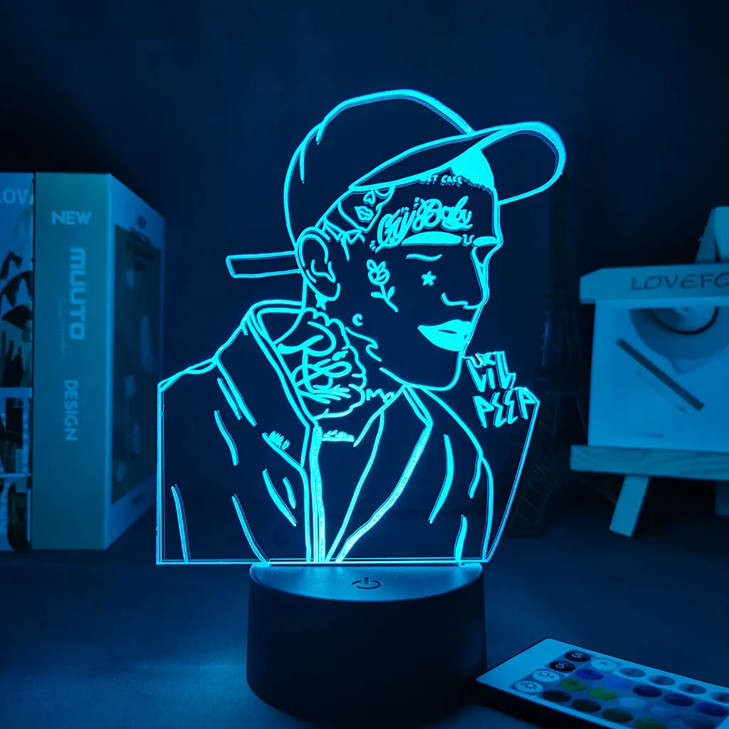 American Rapper Lil Peep for Fans Dropshipping 3d Lamp Celebrity Room Decor 3D Lamp Anime Figure Children's Night Light Manga gi
American Rapper Lil Peep for Fans Dropshipping 3d Lamp Celebrity Room Decor 3D Lamp Anime Figure Children's Night Light Manga gi