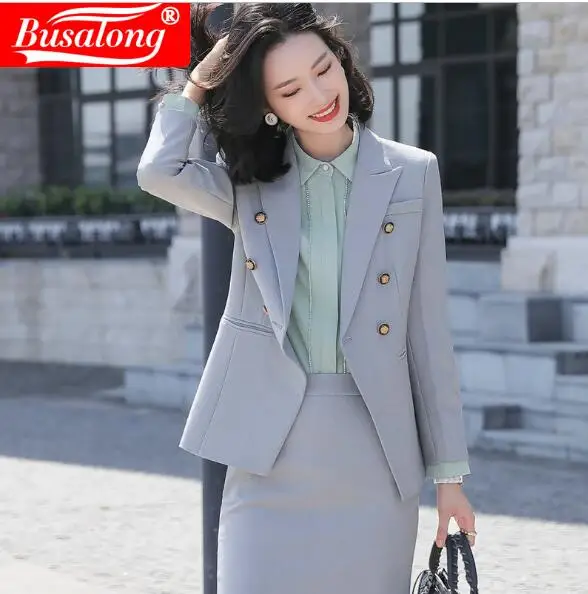 2020 Spring two Pieces Set Women Pant Suit Long Sleeve Formal Work Wear Office Lady Uniform Style Business Jacket and Trouser 
2020 Spring two Pieces Set Women Pant Suit Long Sleeve Formal Work Wear Office Lady Uniform Style Business Jacket and Trouser