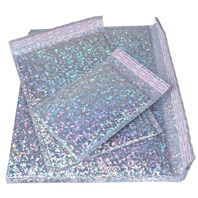 10PCS Laser Silver Mailing Envelope Bags Waterproof Courier Bags Bubble Mailers Padded bubble Envelopes Bag
10PCS Laser Silver Mailing Envelope Bags Waterproof Courier Bags Bubble Mailers Padded bubble Envelopes Bag