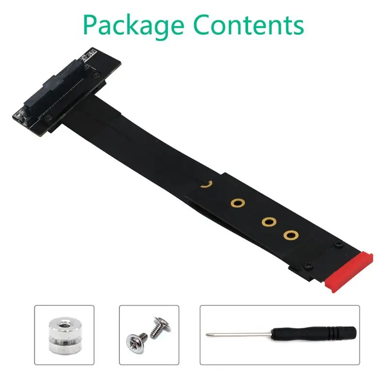 SFF-8639 U.2 to M.2 Key M Extension Cable for U.2 NVME SSD