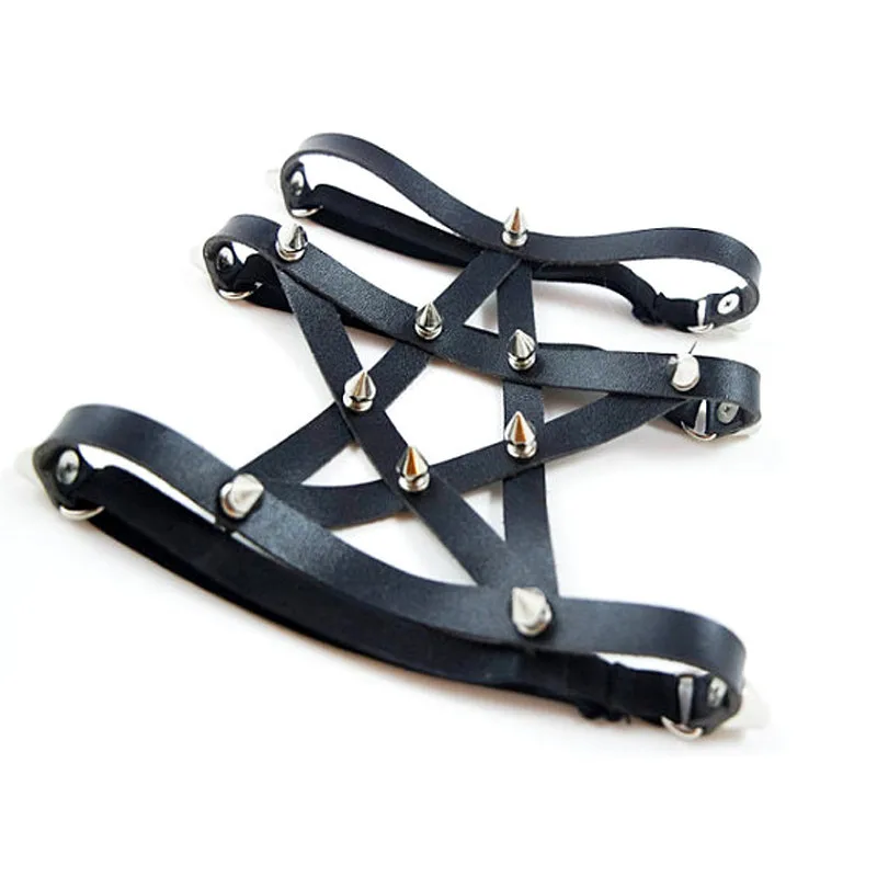1PC Sexy Style PU Leather Garter Belt for Women Punk Fashion Leg Bondage Garters Rivet Leg Ring Star-shaped Garter Belt Jewelry
1PC Sexy Style PU Leather Garter Belt for Women Punk Fashion Leg Bondage Garters Rivet Leg Ring Star-shaped Garter Belt Jewelry