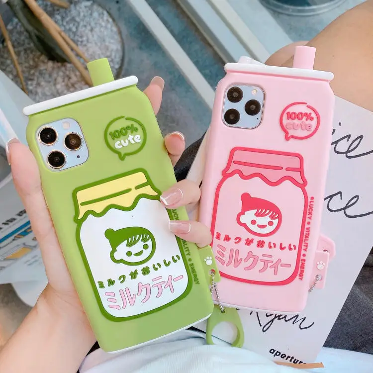 3D Cute Cartoon Japanese Milk Tea Drink Bottle Phone Case iPhone 11Pro Max XR XS MAX 6 6s 7 8 plus phone coque with finger ring
3D Cute Cartoon Japanese Milk Tea Drink Bottle Phone Case iPhone 11Pro Max XR XS MAX 6 6s 7 8 plus phone coque with finger ring